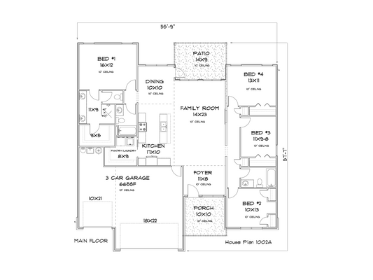 Ridgeline - Flexible Ranch Living Design